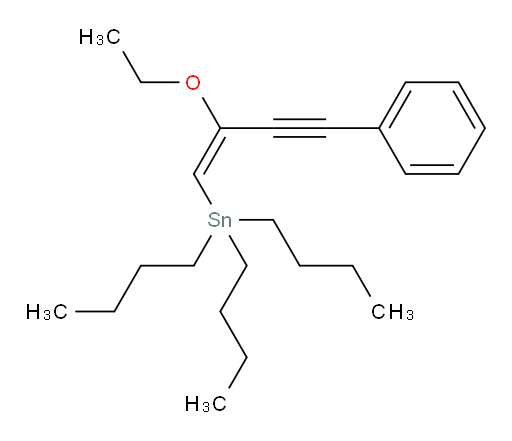 (E)-三丁基(2-乙氧基-4-苯基丁-1-烯-3-炔-1-基)锡烷