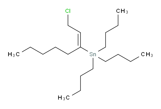 (E)-三丁基(1-氯辛-2-烯-3-基)锡烷