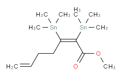 (Z)-甲基 2,3-双(三甲基锡基)庚-2,6-二烯酸酯
