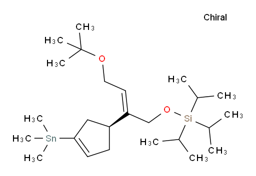(S,E)-((4-(叔-丁氧基)-2-(3-(三甲基锡基)环戊-3-烯-1-基)丁-2-烯-1-氧基))三异丙基硅烷