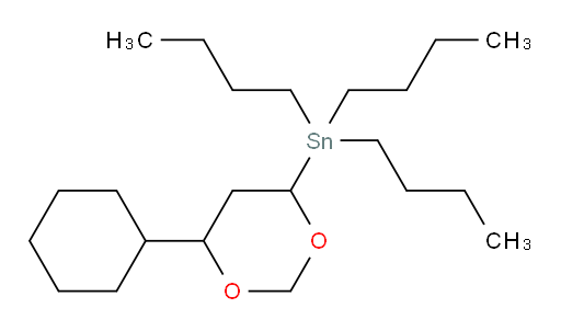 三丁基(6-环己基-1,3-二噁烷-4-基)锡烷