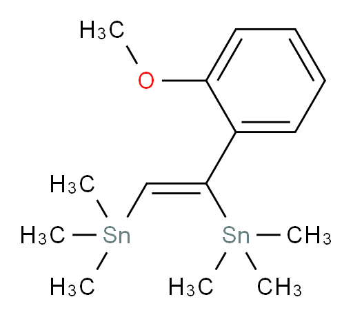 (Z)-(1-(2-甲氧基苯基)乙烯-1,2-二基)双(三甲基锡烷)