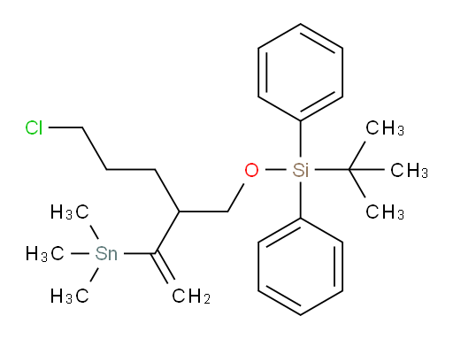 tert-butyl((5-chloro-2-(1-(trimethylstannyl)vinyl)pentyl)oxy)diphenylsilane
