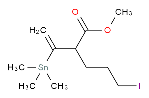 methyl 5-iodo-2-(1-(trimethylstannyl)vinyl)pentanoate