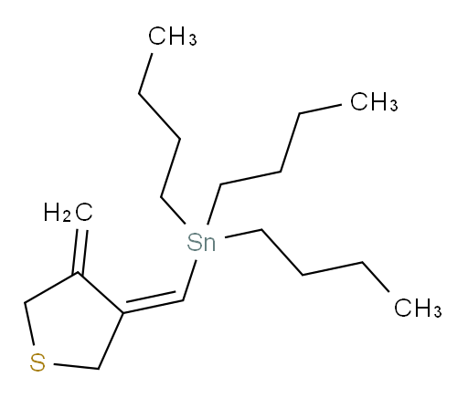(E)-三丁基((4-亚甲基二氢噻吩-3(2H)-亚基)甲基)锡烷
