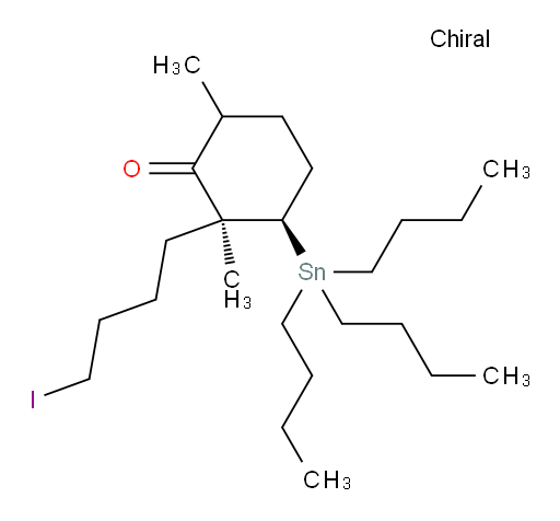 (2S,3R)-2-(4-iodobutyl)-2,6-dimethyl-3-(tributylstannyl)cyclohexanone