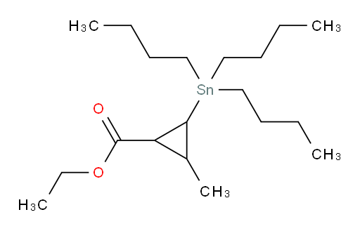 乙基 2-甲基-3-(三丁基锡基)环丙烷甲酸酯