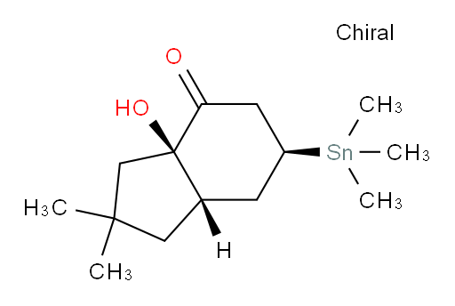 (3aR,6S,7aS)-3a-hydroxy-2,2-dimethyl-6-(trimethylstannyl)hexahydro-1H-inden-4(2H)-one