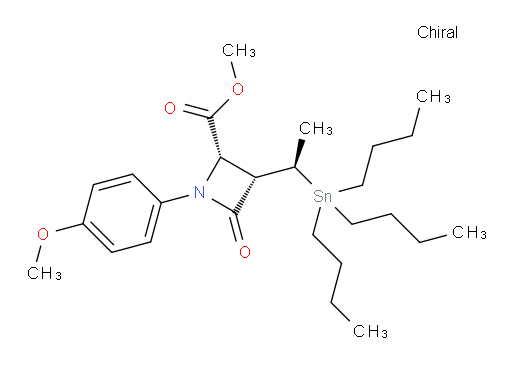 (2S,3S)-methyl 1-(4-methoxyphenyl)-4-oxo-3-((R)-1-(tributylstannyl)ethyl)azetidine-2-carboxylate