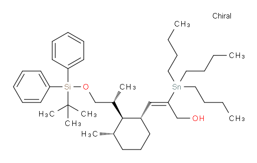 (E)-3-((1R,2R,3S)-2-((R)-1-((叔丁基二苯基sil氧基))丙-2-基)-3-甲基环己基)-2-(三丁基锡基)丙-2-烯-1-醇