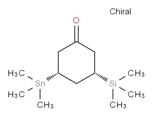 (3S,5R)-3-(三甲基硅基)-5-(三甲基锡基)环己酮