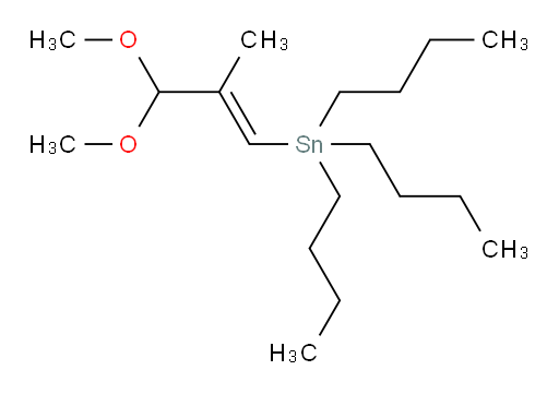 (E)-tributyl(3,3-dimethoxy-2-methylprop-1-en-1-yl)stannane
