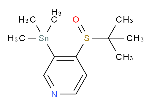 4-(叔丁基亚砜)-3-(三甲基锡基)吡啶