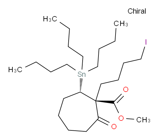 (1R,7S)-甲基 1-(4-碘丁基)-2-氧代-7-(三丁基锡基)环庚烷甲酸酯