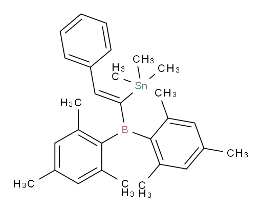 (Z)-(1-(dimesitylboryl)-2-phenylvinyl)trimethylstannane