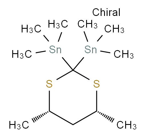 ((4R,6S)-4,6-dimethyl-1,3-dithiane-2,2-diyl)bis(trimethylstannane)