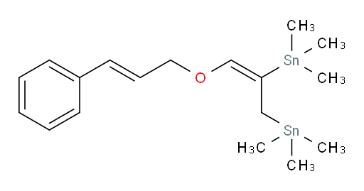 ((E)-3-(肉桂基氧基)丙-2-烯-1,2-二基)双(三甲基锡烷)