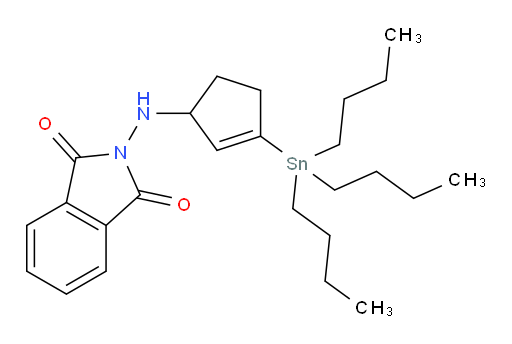 2-((3-(三丁基锡基)环戊-2-烯-1-基)氨基)异吲哚啉-1,3-二酮
