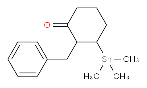 2-benzyl-3-(trimethylstannyl)cyclohexanone