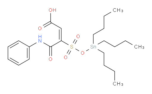 (E)-4-oxo-4-(phenylamino)-3-(((tributylstannyl)oxy)sulfonyl)but-2-enoic acid