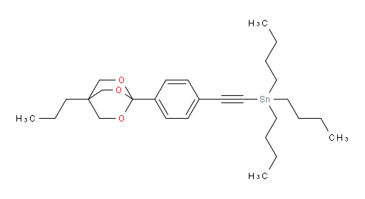 tributyl((4-(4-propyl-2,6,7-trioxabicyclo[2.2.2]octan-1-yl)phenyl)ethynyl)stannane