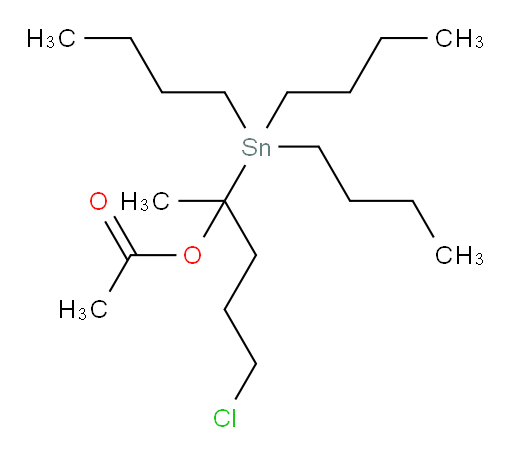 5-氯-2-(三丁基锡基)戊-2-基 乙酸酯