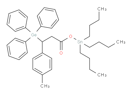 三丁基锡基 3-(对甲苯基)-3-(三苯基germyl)丙酸酯
