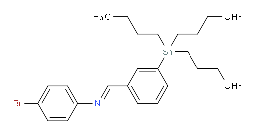 (E)-4-bromo-N-(3-(tributylstannyl)benzylidene)aniline