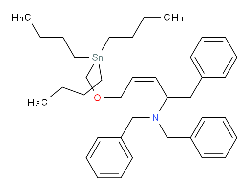 (Z)-N,N-dibenzyl-1-phenyl-5-((tributylstannyl)methoxy)pent-3-en-2-amine