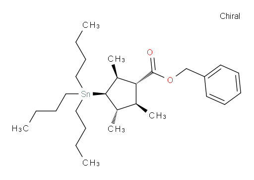 (1R,2R,3S,4R,5S)-benzyl 2,3,5-trimethyl-4-(tributylstannyl)cyclopentanecarboxylate