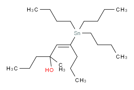 (E)-4-甲基-6-(三丁基锡基)壬-5-烯-4-醇