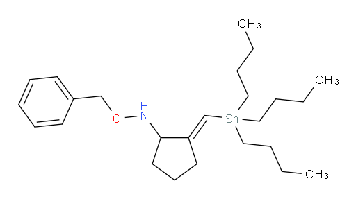 (E)-O-benzyl-N-(2-((tributylstannyl)methylene)cyclopentyl)hydroxylamine