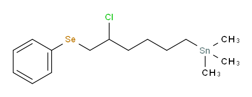 (5-chloro-6-(phenylselanyl)hexyl)trimethylstannane