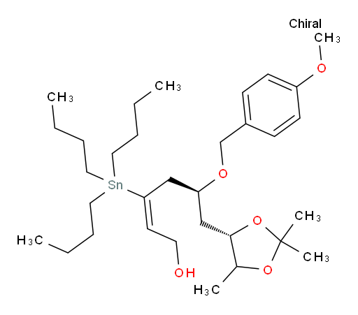 (5S,E)-5-((4-methoxybenzyl)oxy)-3-(tributylstannyl)-6-((4S)-2,2,5-trimethyl-1,3-dioxolan-4-yl)hex-2-en-1-ol