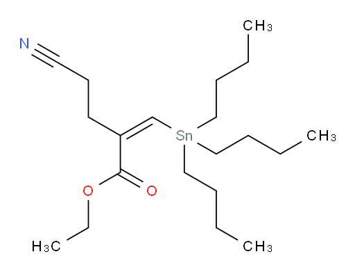 (Z)-ethyl 4-cyano-2-((tributylstannyl)methylene)butanoate