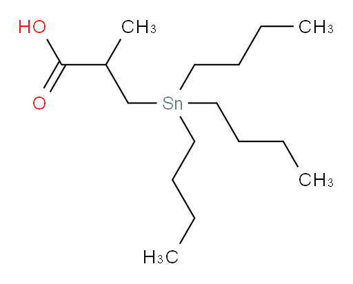 2-methyl-3-(tributylstannyl)propanoic acid