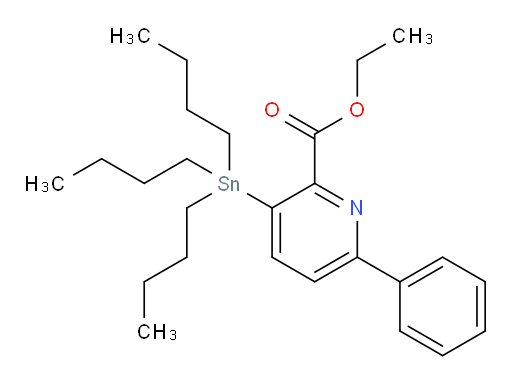 ethyl 6-phenyl-3-(tributylstannyl)picolinate