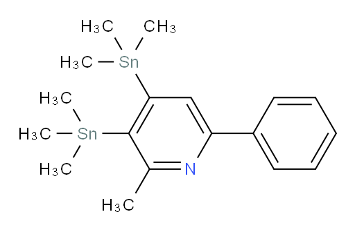 2-methyl-6-phenyl-3,4-bis(trimethylstannyl)pyridine