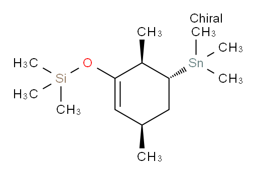 (((3R,5R,6R)-3,6-dimethyl-5-(trimethylstannyl)cyclohex-1-en-1-yl)oxy)trimethylsilane