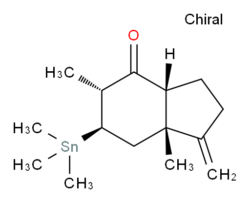 (3aR,5R,6R,7aR)-5,7a-dimethyl-1-methylene-6-(trimethylstannyl)hexahydro-1H-inden-4(2H)-one