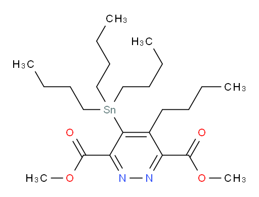 dimethyl 4-butyl-5-(tributylstannyl)pyridazine-3,6-dicarboxylate