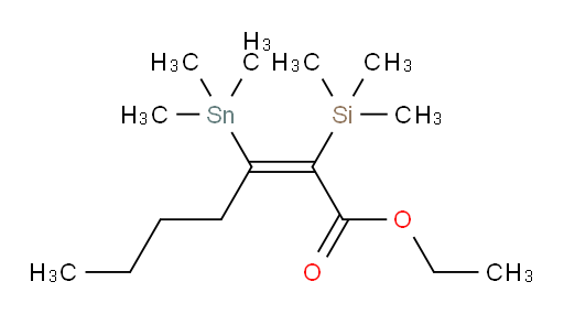 (Z)-ethyl 2-(trimethylsilyl)-3-(trimethylstannyl)hept-2-enoate