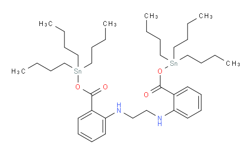 双(三丁基锡基) 2,2'-(乙烷-1,2-二基双(氮杂ne二基))二苯甲酸酯