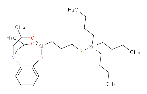 4,12-dimethyl-2-(3-((tributylstannyl)thio)propyl)-4,5-dihydro-2,6-(epoxyethano)benzo[d][1,3,6,2]dioxazasilocine