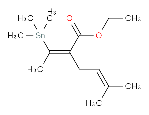 (Z)-乙基 5-甲基-2-(1-(三甲基锡基)乙亚基)己-4-烯酸酯