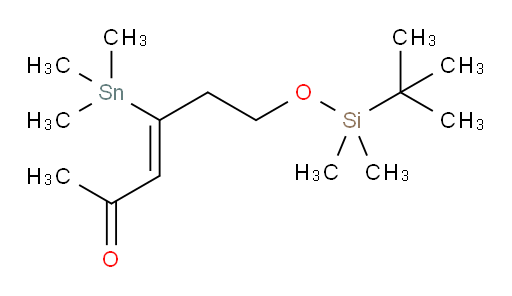 (Z)-6-((tert-butyldimethylsilyl)oxy)-4-(trimethylstannyl)hex-3-en-2-one