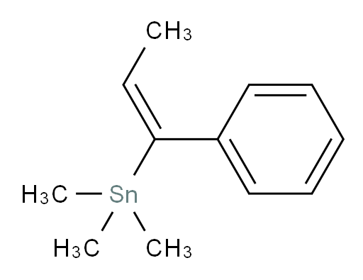 (E)-trimethyl(1-phenylprop-1-en-1-yl)stannane