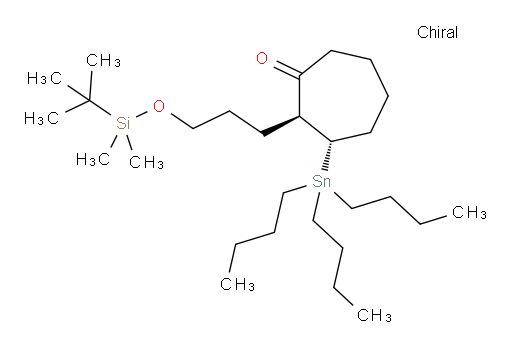 (2S,3S)-2-(3-((tert-butyldimethylsilyl)oxy)propyl)-3-(tributylstannyl)cycloheptanone
