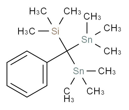 trimethyl(phenylbis(trimethylstannyl)methyl)silane