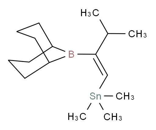 (E)-(2-(9-borabicyclo[3.3.1]nonan-9-yl)-3-methylbut-1-en-1-yl)trimethylstannane
